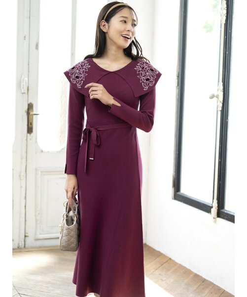 Misch Masch ビッグ襟刺繍ニットワンピース Rakuten Fashion 楽天ファッション 旧楽天ブランドアベニュー Gk9242 Misch Masch ビッグ襟刺繍ニットワンピース Rakuten Fashion 楽天ファッション 旧楽天ブランドアベニュー Gk9242